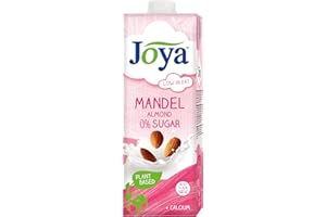 JOYA MILCHALTERNATIVEN Joya Almond 0% Zucker, 10 x 1L - Pflanzliche Milchalternative, vegan, milchfrei, laktosefrei, 0% Zucker, ohne Zuckerzusatz, milchfreie Alternative