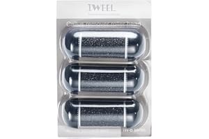 IWEEL 3 Coarse Replacement Roller Head for Model IW-9043 IW-9046 Electric Callus Remover Foot File Pedicure Tools for Feet Callus Shaver Pedicure kit for Cracked Heels and Dead Skin, Black