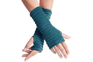 Anna Falcke Wristees® Fingerless Gloves for Unisex Adult Regular Thermal Hand Warmers with Thumbhole