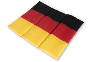 Promo Trade 1 x Sitzkissen Deutschland Schwarz-Rot-Gold, Fanartikel Germany, faltbar