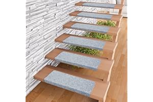 Pergamon Trend Nadelfilz Stufenmatte Bent Grau (eckig) einzeln oder im 15er Set