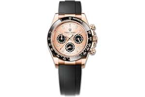 PAGRNE DESIGN Pagani Design Lunette en céramique pour Homme Bracelet en Acier Inoxydable Chronographe étanche 100 m Verre Saphir Montre Automatique pour Homme