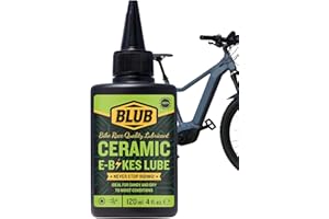 BLUB E-Bike Ceramic Lube 120ml – bike chain lube for E-Bikes – bike chain oil with Ceramic – bike chain lubricant for Electric MTB – chain lube bicycle – bicycle lubricant Long Lasting Performance