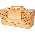 Hobby Gift Cantilever Naaien Crafting Opslag Houten Doos Met Poten 212 X 419 X 447cm