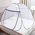 Pop Up Mosquito Net, 100 x 190 x 110 cm, Single Door Zip, Portable Tent, Travel Mosquito Net, Bed Freestanding, Can Be Used Freestanding, One Compartment to Install, Suitable for Bedroom, No Hooks