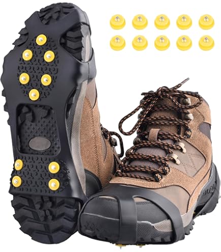 Ramponi Da Ghiaccio Universali - Per Scarpe Taglia 35-48, Antiscivolo, Per Neve E Ghiaccio, Acciaio - Foto 9