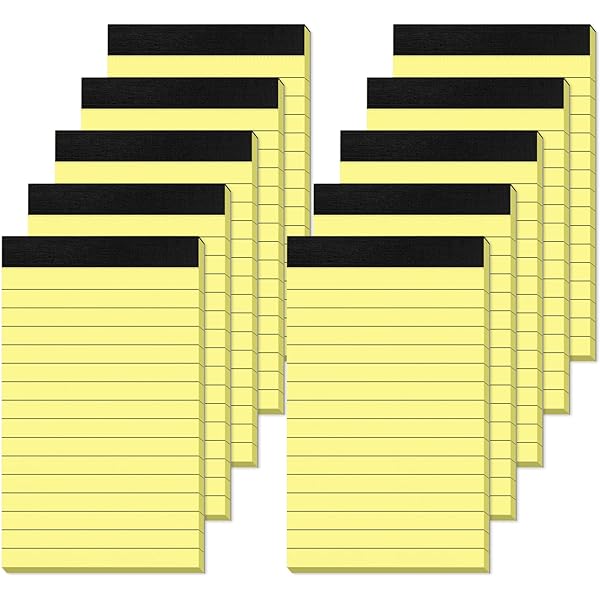 Dvruxg Note Pads Legal Pads Narrow Ruled Writing Notepads Writing Pads Micro Perforated Notebooks With Sturdy Back, Perforated Lined Paper For Office-476095