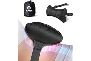 ‎BLABOK BLABOK Aufblasbares Lendenkissen für Flugreisen Lendenwirbelstützkissen für Auto, Bürostuhl Rückenlehne Unterstützung Bürostuhl Rückenlehne