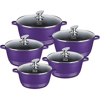 Langlebiges Topfset aus Druckguss, antihaftbeschichtet