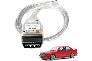 AMHTDOL cavo k dcan bmw inps per Strumento Diagnostico Scanner,k+dcan usb obd2 con Interruttore Chip Originale FT232,per Modelli BMW Serie E 1998-2019,Compatibile con Sistemi Windows XP/7 32 bit