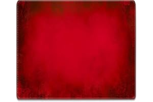 Silent Monsters Alfombrilla de ratón Ordenador 360 x 250 mm Mouse Pad Tela Rojo, Antideslizante y silenciosa, para Gaming, Oficina, Home Office, Lavable, Enrollable, Cosida