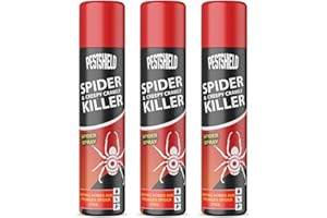 Pestshield 3 x Spider & Creepy Crawly Insect Killer Spider Spray No More Spiders 200ml New