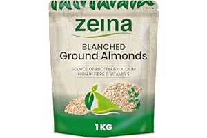 ZEINA LOVE OUR FOOD Zeina Blanched Ground Almonds (1Kg) - Almond Flour Naturally Contains Iron, Protein and Fibre for Healthy Cooking, Baking, Smoothies, Paleo and Keto Diets - Gluten-Free and Vegan Approved