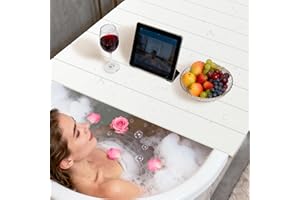 CLXRZM Vassoi Vasca da Bagno, Pieghevole Copertura for Vasca Antipolvere Copri per Casa Isolamento Conservazione Staffa PVC, White (Taglia : 70cm x 170cm x 0.7cm)