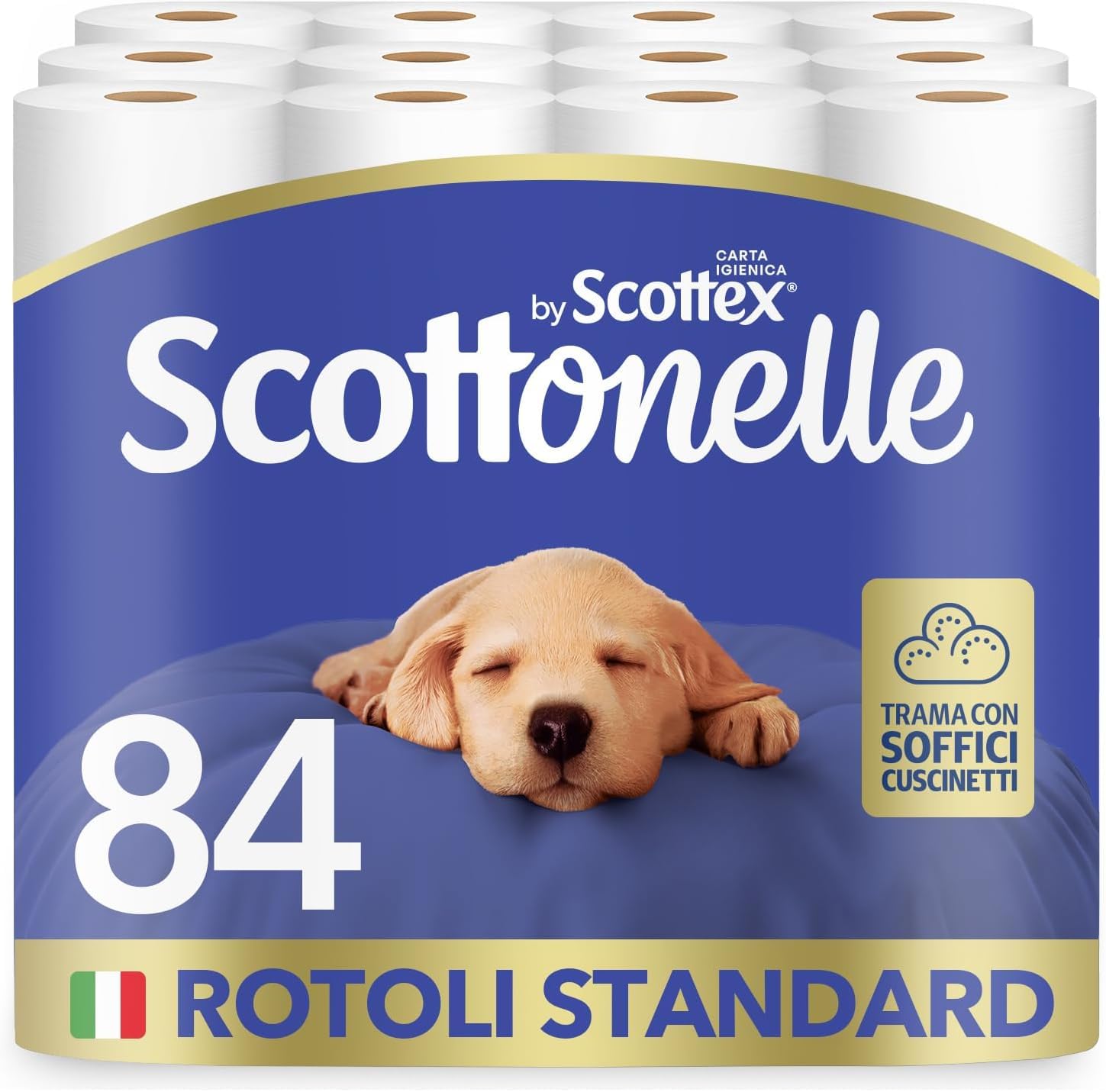 Scottonelle Carta Igienica, Morbida e Resistente, Senza Profumo, 84 Rotoli​ | Scottonelle carta igienica, Soffice sulla pelle, Consistente e delicata, Senza profumazione, Dermatologicamente testata