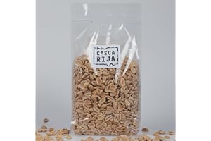 CASCA RIJA: Cacahuetes Tostados 1 Kg | Asado Naturalmente, Sin Aceite, Sin Conservantes y Sin Sal Añadido | 100% Natural, Vegano