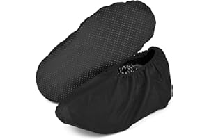 MELTU 1 Pair Reusable Shoe Covers, Non-Slip Washable Overshoes, Waterproof Boot Covers, Dustproof Overshoes for Household