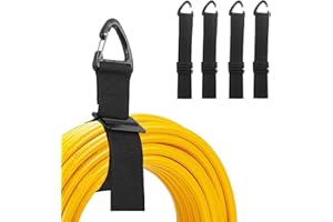 QINGYIWL 4er-Pack Verlängerungskabel-Organizer, Verstellbarer Verlängerungskabel Organizer, Schlauchhalter Wand für Kabel, Seile, Schläuche