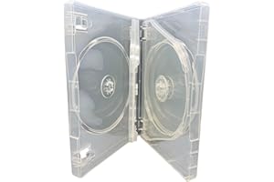 DragonTrading® CD/DVD-Multicase, Hochwertige Hüllen 5 Discs, superklar, 27 mm Rücken, 1 Stück