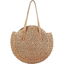 round woven bag
