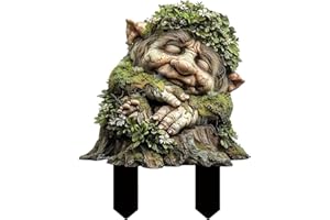 LUMOOM Decorazione da Giardino Figura di Troll, Spina per Decorazione da Giardino Troll da Favola, sculture Decorative per Giardino e terrazza, Divertenti Figure da Giardino Spina per Albero (A)