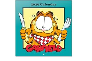 Grupo Erik Wall Calendar 2026 - Garfield Calendar 2026 | Square 30 x 30 cm - 12 x 12 inches Wall Planner, Family Planner Month To View | Garfield Gifts For Cat Lovers, Gifts For Friends
