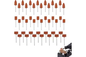 ZFRITP 42 Stück Korund Schleifspitze Set, Schleifaufsatz Für Akkuschrauber, Schleifaufsatz Akkuschrauber, Schleifscheibenkopf, 1/8 Zoll Schaftgröße, Zur Verwendung Auf Edelsteinen, Glas, Metall Und Holz