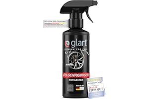 Glart Premium Auto Felgenreiniger für lackierte & matte Alufelgen Stahlfelgen Chromfelgen - 100% säurefrei - Felgenreiniger mit Indikator für professionelle Auto Pflege - 500ml Sprühflasche