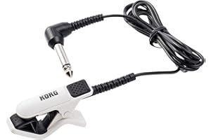 Korg CM-300-WHBK micrófono de contacto con diseño mejorado., Blanco/Negro