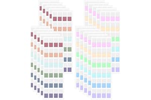 MOZEAT LENS 480 Pcs Colored Book Sticky Index Tabs Dividers Repositionable Book Page Markers Tabs Small Annotation Tab Stickers Label Sticky Tabs for Notebooks Binders File Classification 1/2×1Inch