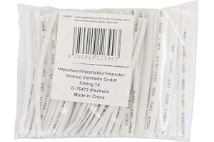 POLLIN-CHOICE Schrumpfschlauch-Sortiment, 100-teilig, weiß