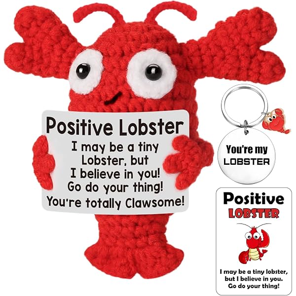 Peluche Message Positif You're My Lobster Poupée Homard Positive Avec Porte- Clés Et Carte - Doudou Soutien Émotionnel 'You're My Lobster Peluche Message Positif You're My Lobster Poupée Homard Positive Avec Porte- Clés Et Carte - Doudou Soutien Émotionnel 'You're My Lobster
