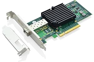 XWYWX 10Gb PCIe 2.0 X8 1*SFP+ Port NIC Carte Réseau pour Intel 82599EN Ethernet LAN Adaptateur Network Card Comparer avec X520-DA1 pour Win/Linux/FreeBSD/VMware-X1S1187-11