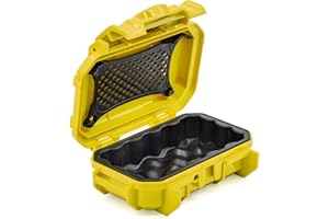 SEAHORSE PROTECTIVE EQUIPMENT CASES Seahorse 52 Portable Waterproof Dry Box Hard Protective Micro Case - Mil Spec/USA Made / IP67 Waterproof/Lockable - for Earbuds, PLB, IEM, Small Medical Devices, Stash Box (Clear)
