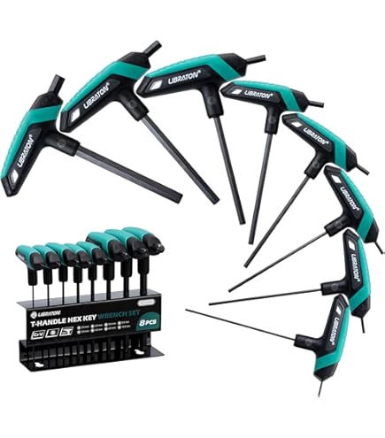 KEWAYO T-Griff Schraubenschlüssel Set - 3-teilig Mit 4,5,6 Mm