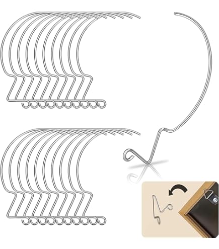 5 Pack) Ook Monkey Hook Picture Hangers, Spring Steel Picture Hanging Hooks For Drywall, 50 Lbs, Zinc, Silver, 5 Pack