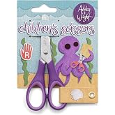 Ashton and Wright - 12cm Soft Grip Kids Scissors (Pack of 1, Purple)