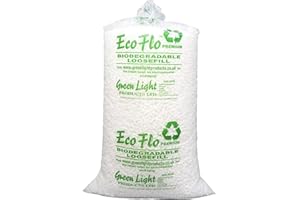 STAR SUPPLIES Eco Flo Biodegradable Void Fill Protective Loose Fill Mailing Shipping Packing Peanuts (30 Cubic ECO FLO)
