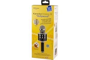 XTREME VIDEOGAMES Xtreme Microfono Karaoke Bluetooth Portatile 27837 Nero Con Speaker Integrato, Controlli Volume E Toni, Compatibile Con iOS Android PC, Lettore Musicale E Registratore, Supporto Schede Micro TF/SD