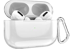 MyGadget Kompatybilny z Apple Airpods Pro 1 Generation - Etui Silikonowe Slim & Odporne na wstrząsy - Etui Skin Protection Pyłoszczelne - Przezroczysty Pokrowiec