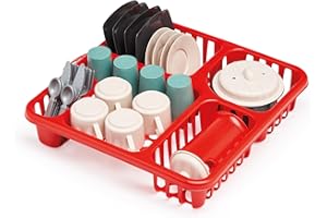 Ecoiffier Jouets Egouttoir carré Garni 30 cm - 10908 - Jeux DE Imitation pour Enfant - + 18 Mois - Fabriqué en France