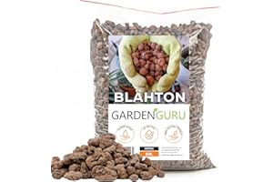 GARDENGURU Blähton 80L Pflanzsubstrat für Hydrokultur Pflanzton Körnung 8-16mm Tongranualt, Substrat für Hydrokulturpflanzen, Drainagematerial und Bodenverbesserer