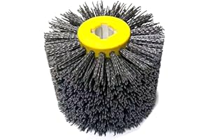 JVJ Nylonbürste Polieren Körnung #120 Drahtziehrad Pinsel Polierbürste für Satiniermaschine Schleifbürste Borstenbürste Grit Bürste für 19mm Durchmesser Holz Bürsten Maschine