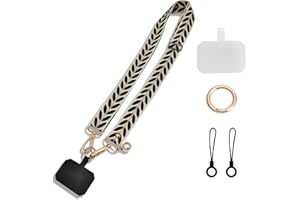 PHULWEL Correa para teléfono móvil - Correa ajustable para teléfono móvil antirrobo, para la mayoría de los teléfonos inteligentes, para hombres y mujeres