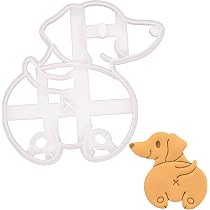 Emporte-pièce Teckel (Hot Dog) Pour Biscuits Et Fondants - Taille 14 X 5,3 Cm, Imprimé 3D, Lavable Au Lave-vaisselle