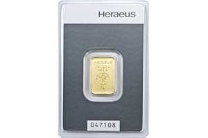 GOLDSTÜCKE24 5 Gramm Kinebar Goldbarren Heraeus im Blister LBMA-Zertifiziert NEU