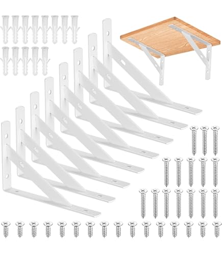 Staffe Per Mensole Galleggianti - 4 Pezzi Triangolari, Invisibili E Resistente - Foto 8