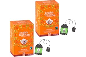 English Tea Shop | Rooibos Sudafrica No Caffeina Filtri in Eco Box | The Rosso Deserto Rilassante | Infusione Bio Rooibos - 2 x 20 Bustine