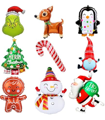 Merry Christmas Folienballon – Weihnachtsbanner Aus Alufolie, Wiederverwendbar, Für Partydeko