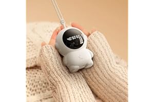 VSPEK Astronaute Chauffe-Mains Rechargeables, Chauffe Mains électriques Portables avec 3 Niveaux de Chaleur Chauffe, thérapie Thermique idéale pour l'extérieur, Chasse, Golf, Camping, Cadeaux Chauds